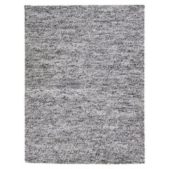 Moderner grauer Teppich aus gefilzter, texturierter Wolle von Apadana