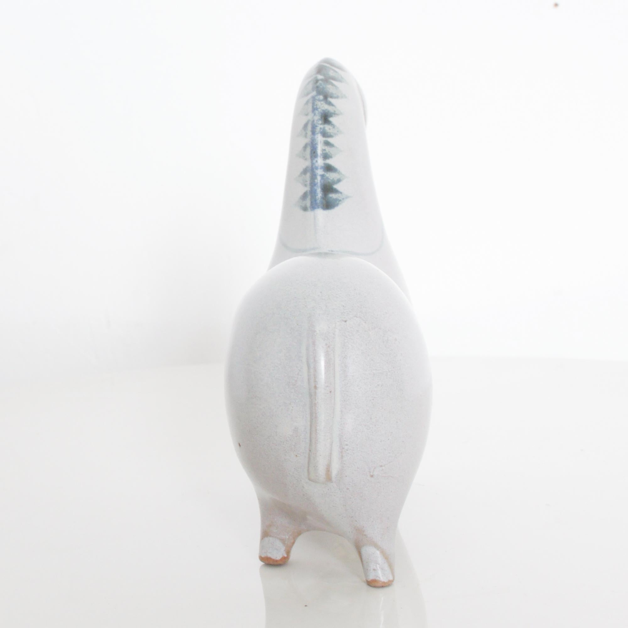 Scandinavian Modern Modern Gray Horse Ceramic Pottery style Stig Lindberg Gustavsberg Studio 1960s