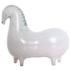 Modernes graues Pferd Keramik Keramik Stil Stig Lindberg Gustavsberg Studio 1960s
