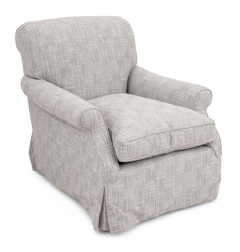 Modern Gray Patterned Fabric Upholstered Club Chair. 31