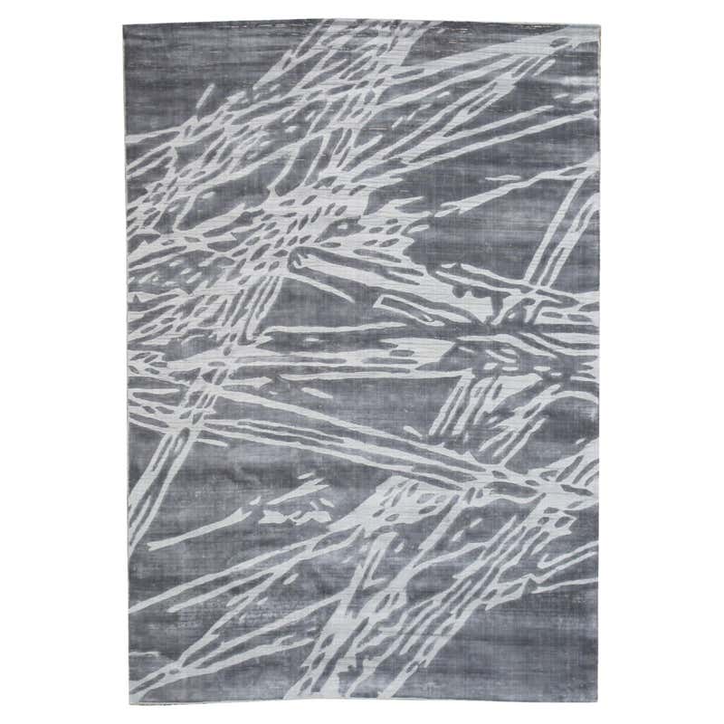 Modern Brown Textured Rug For Sale at 1stDibs