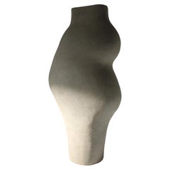Modern Gray Sculptural Handmade Ceramic Vase by Maku Ceramic