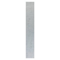 Modern Gray Silk Runner by Doris Leslie Blau