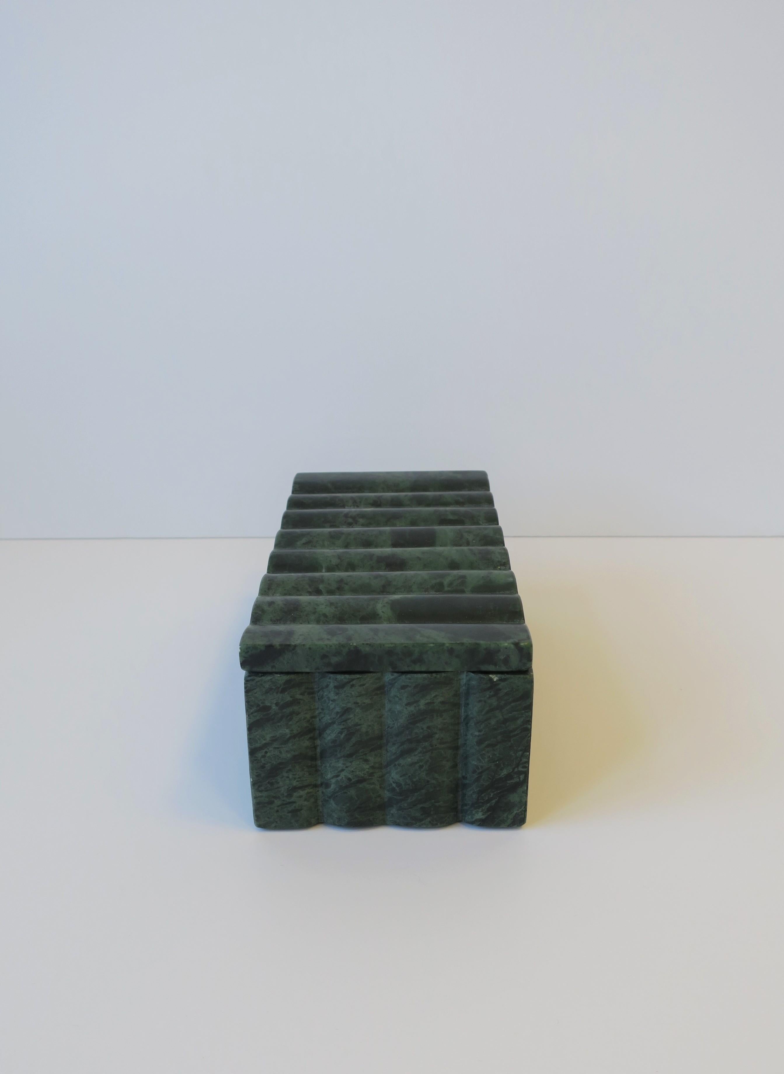 Modern Green and White Marble Box 5
