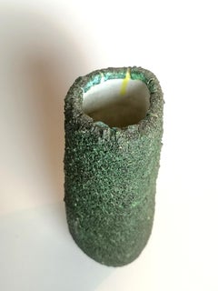 Modern Green Ceramic Table Vase, 1970s