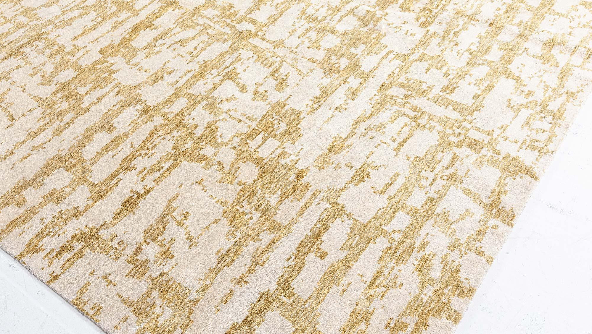 Indiano Tappeto moderno in lana e seta Greene & Greene III di Doris Leslie Blau in vendita