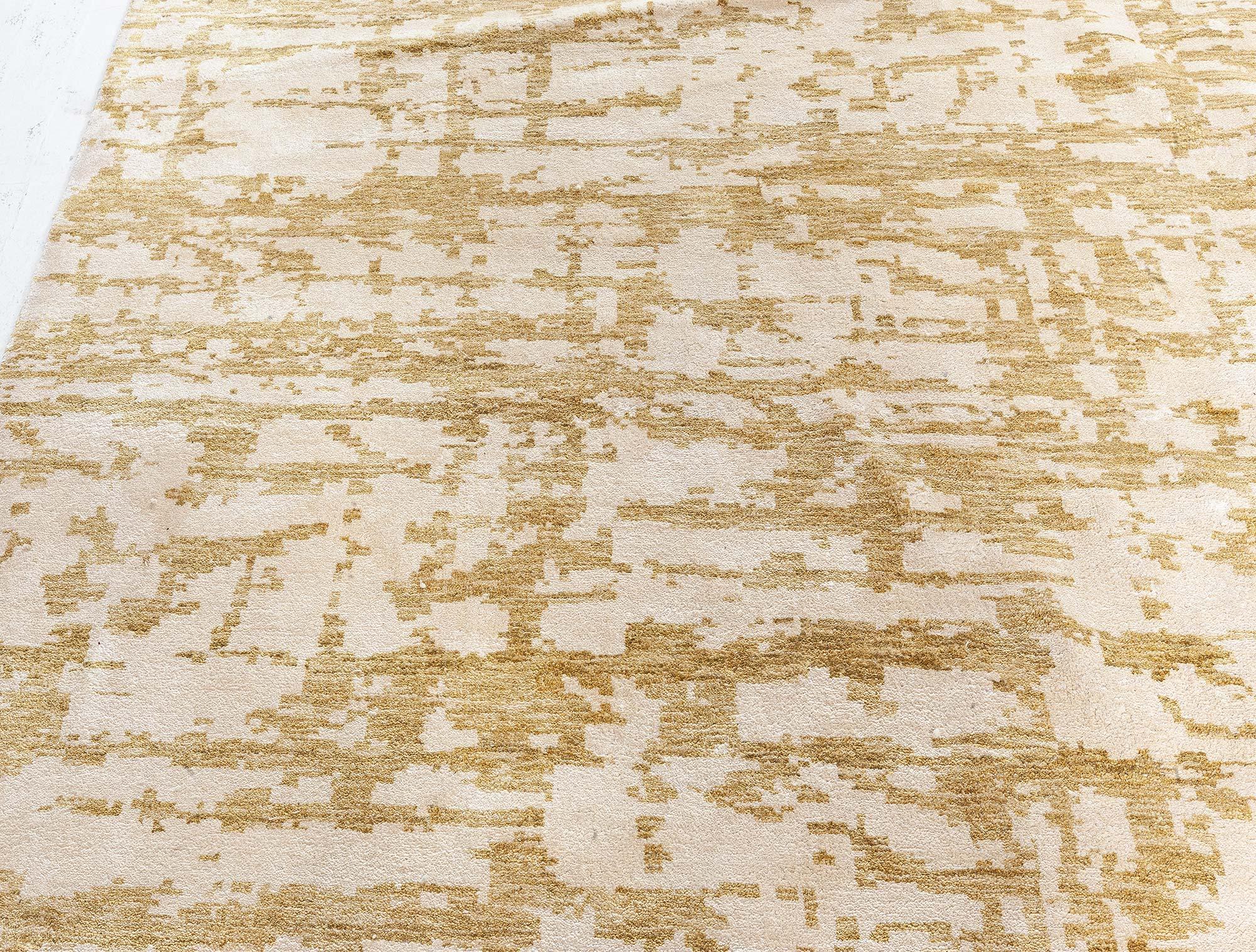 Annodato a mano Tappeto moderno in lana e seta Greene & Greene III di Doris Leslie Blau in vendita