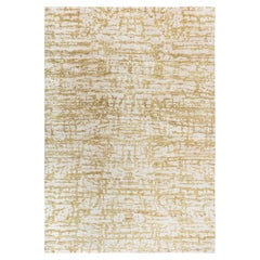 Modern Green Element III Wool & Silk Rug by Doris Leslie Blau