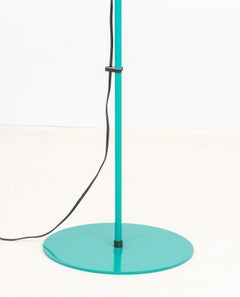 Modern Green Enameled Adjustable Floor Lamp