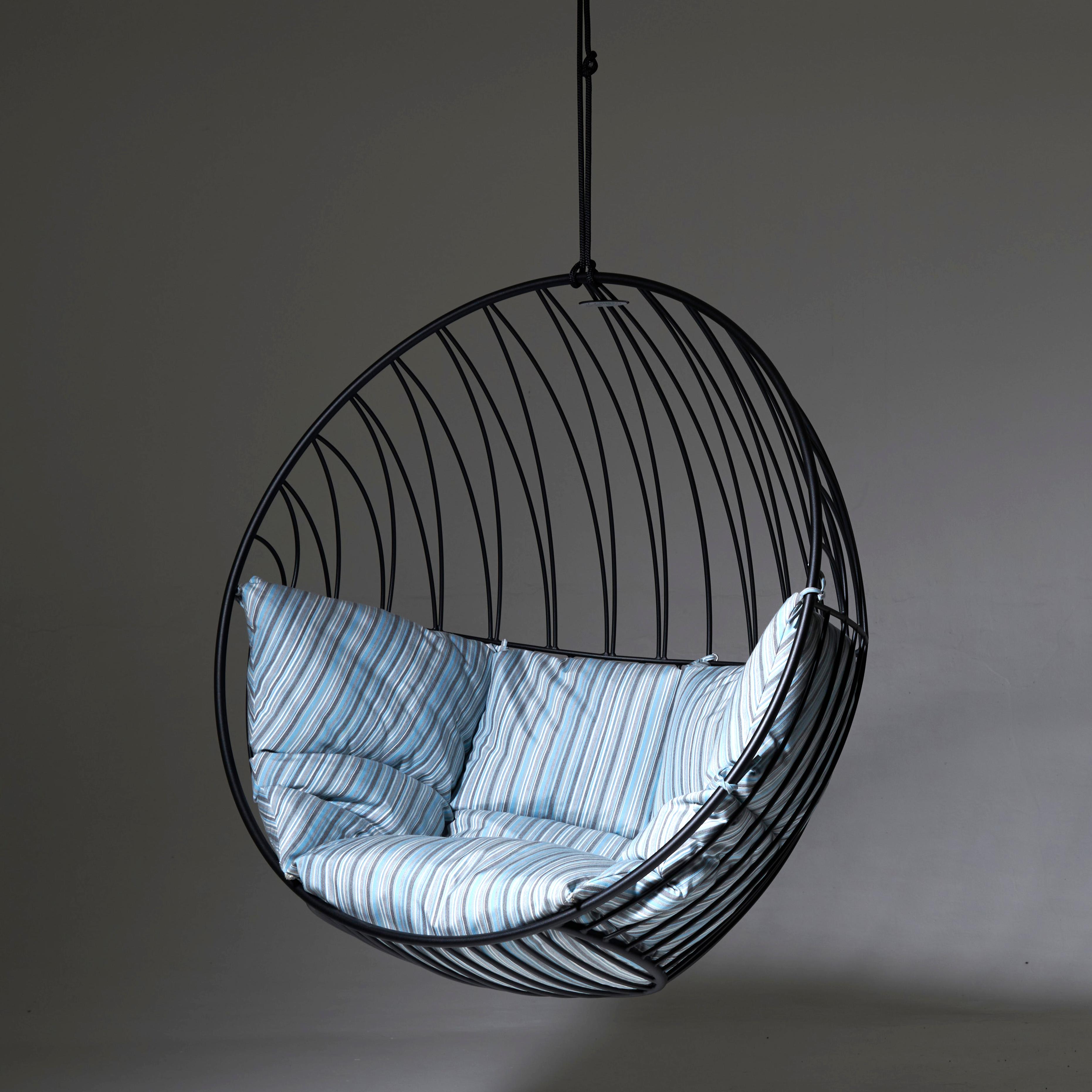 Modern Green Hanging Bubble Chair For Sale 5