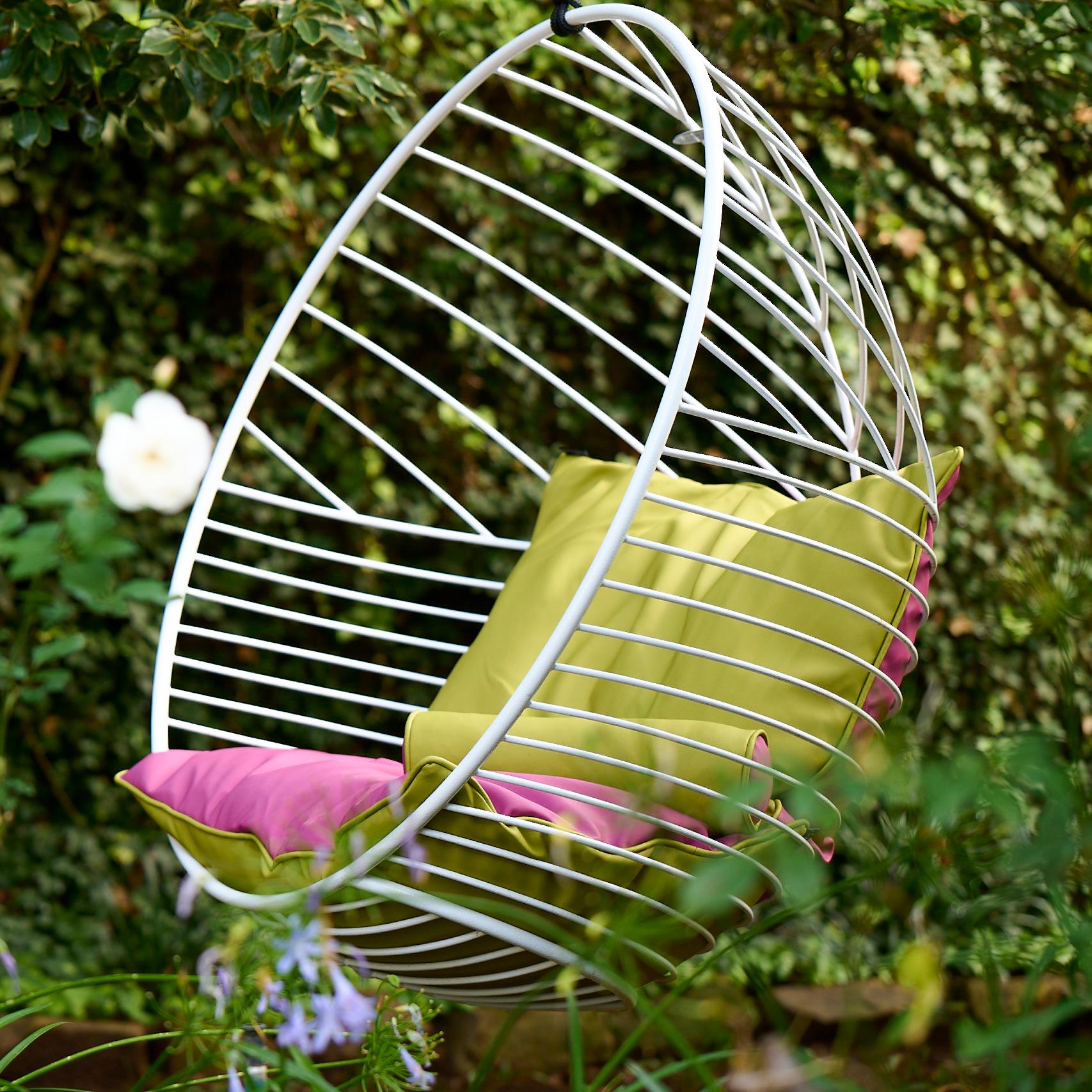 Modern Green Hanging Bubble Chair For Sale 6