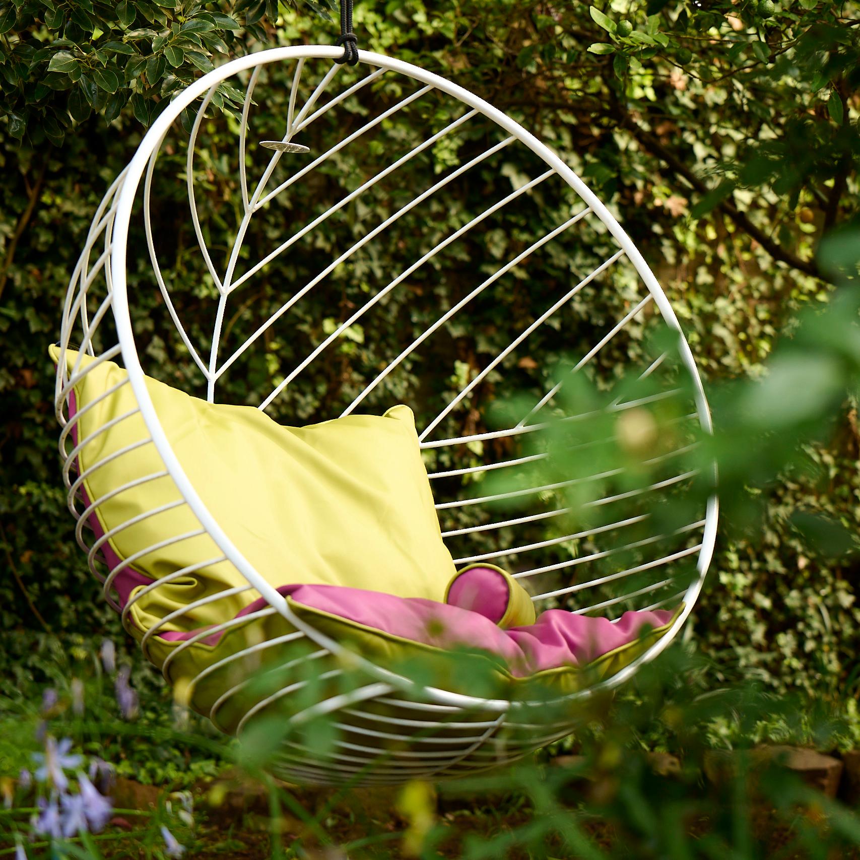 Modern Green Hanging Bubble Chair For Sale 7
