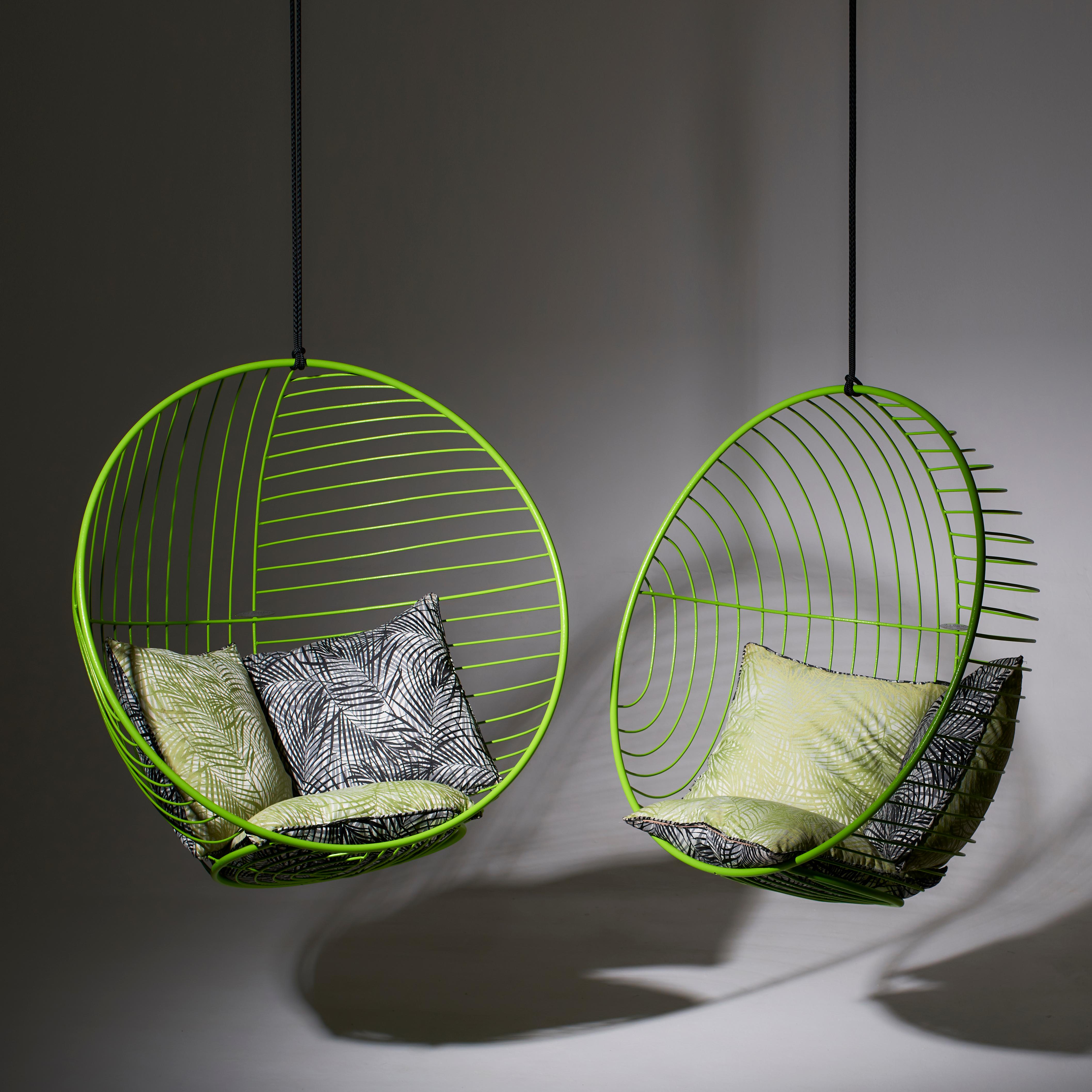 South African Modern Green Hanging Bubble Chair For Sale