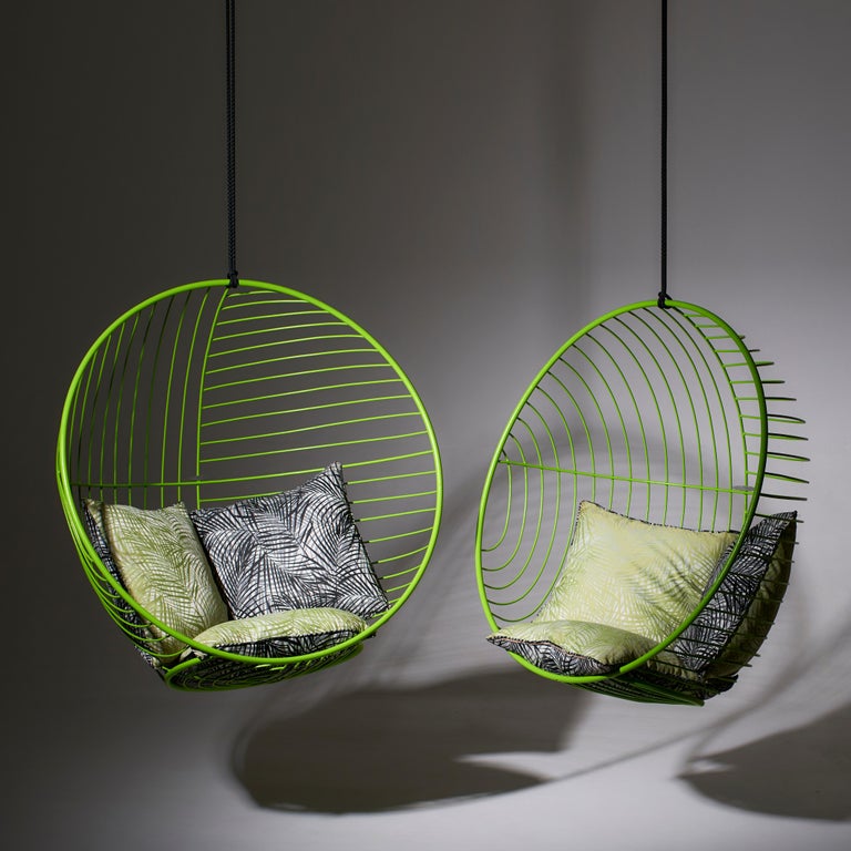 Modern Green Hanging Bubble Chair For Sale at 1stDibs