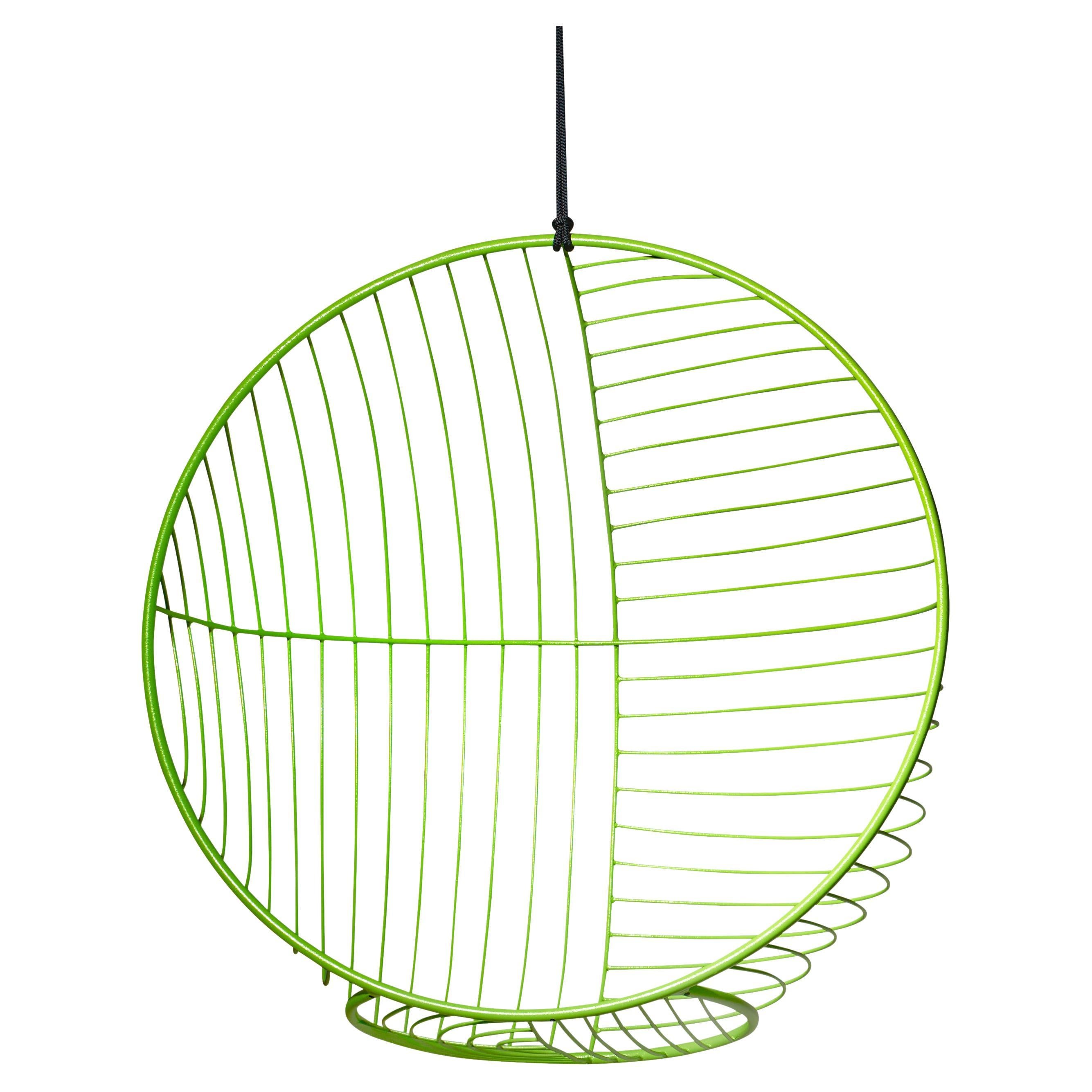 Modern Green Hanging Bubble Chair For Sale