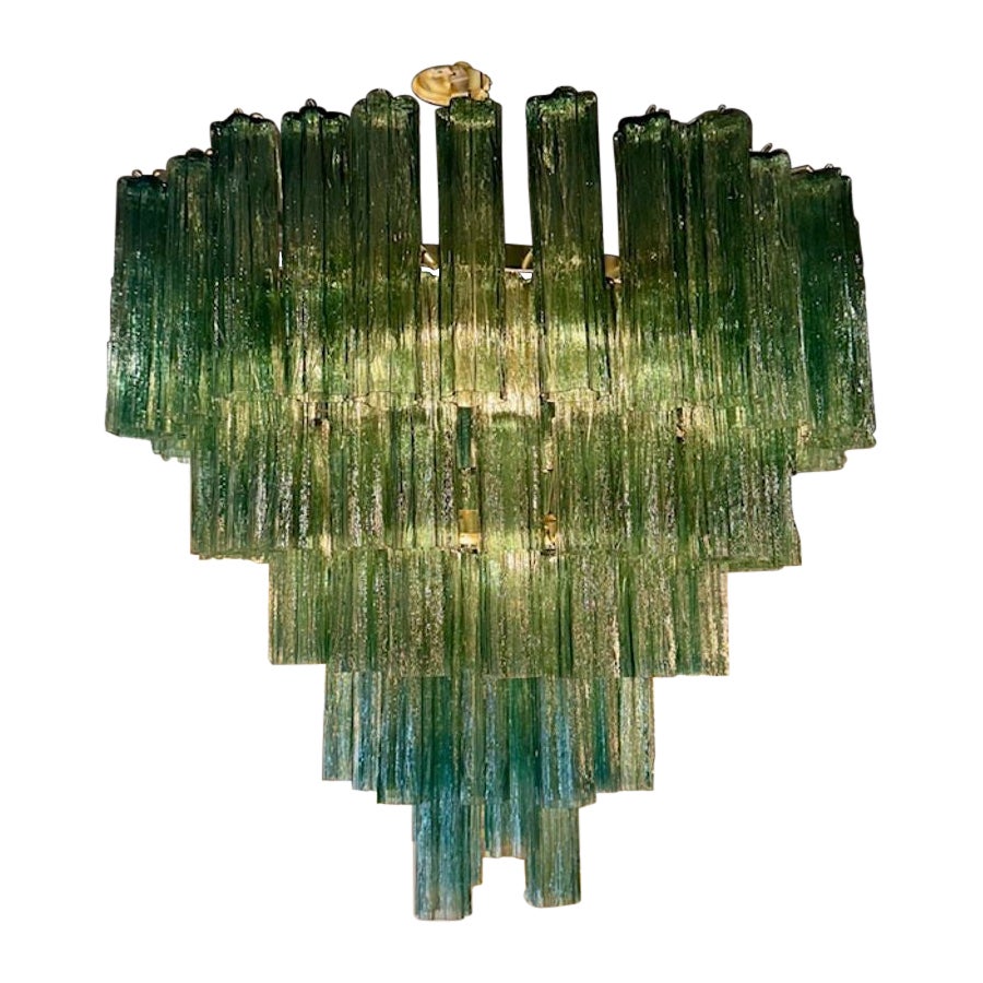 Modern Green Murano Glass "Trochi" Chandelier For Sale