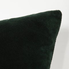 Modern Green Velvet Decorative Pillow by MOGUL