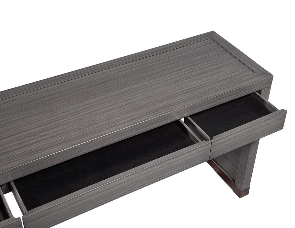 Modern Grey Console Table For Sale 4
