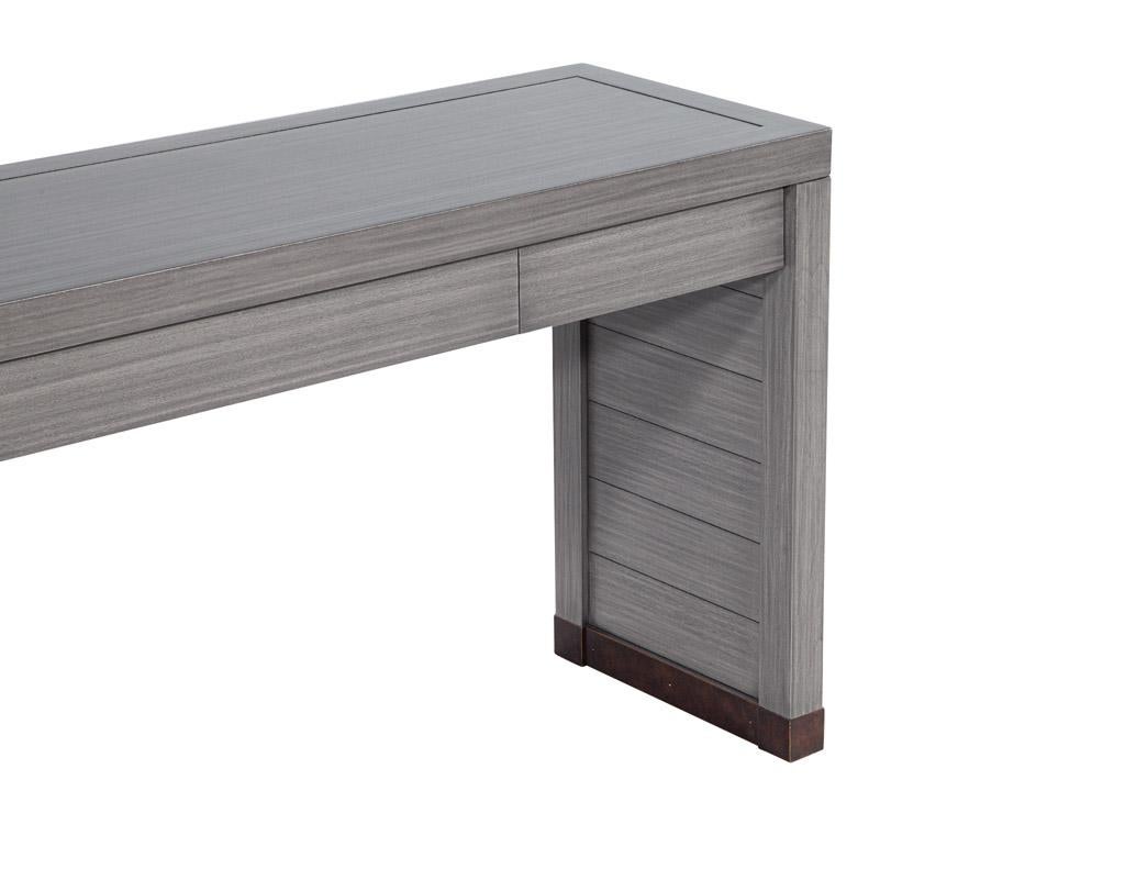 Modern Grey Console Table For Sale 9