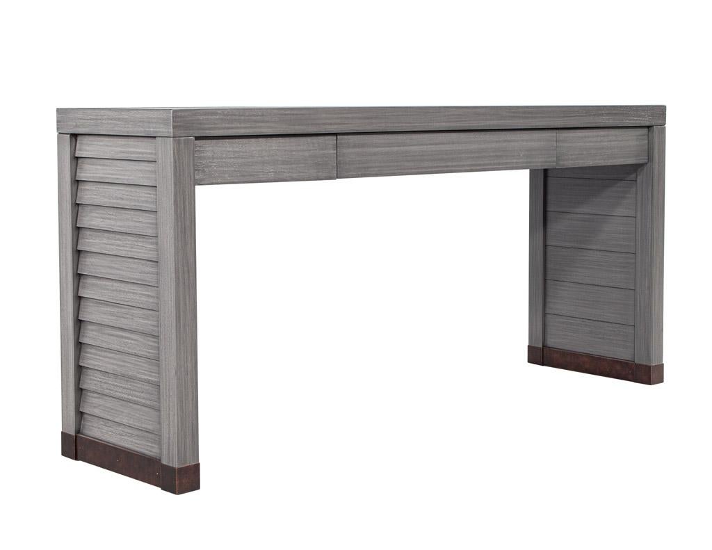Modern Grey Console Table For Sale 11