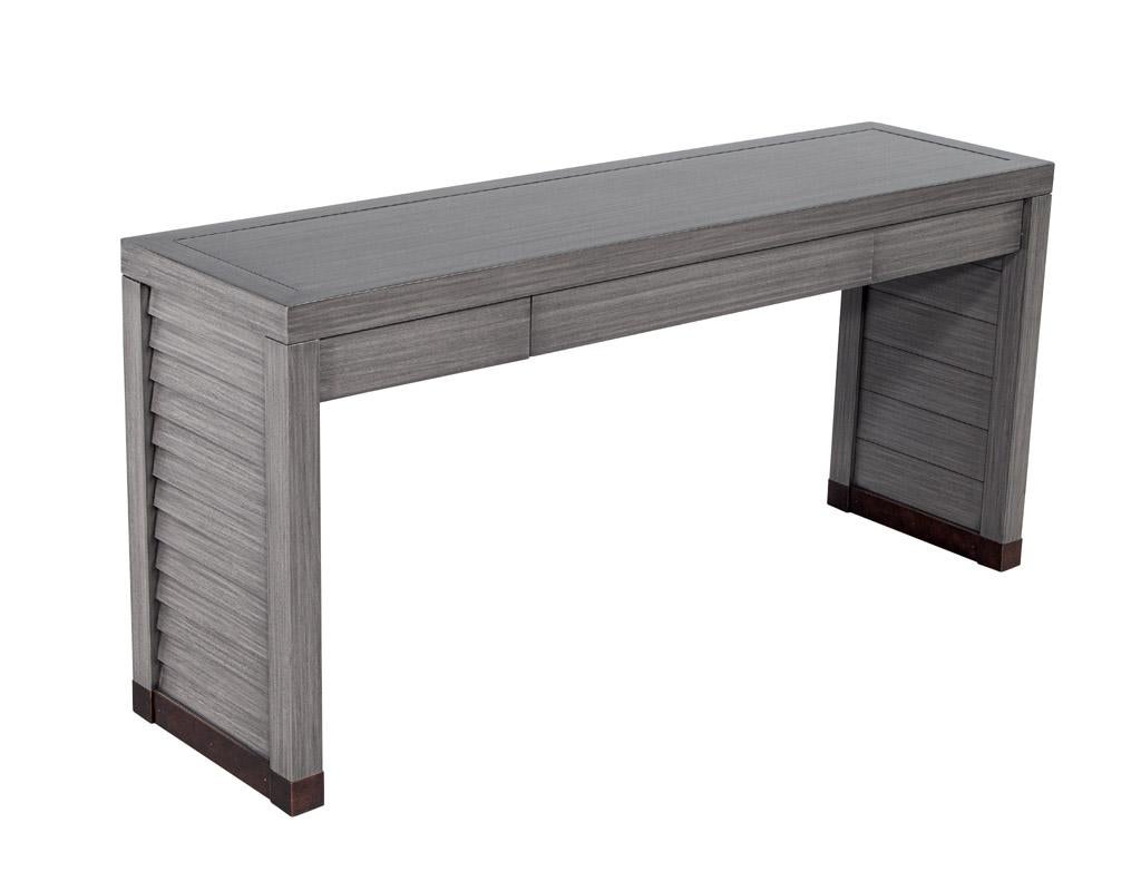 Metal Modern Grey Console Table For Sale