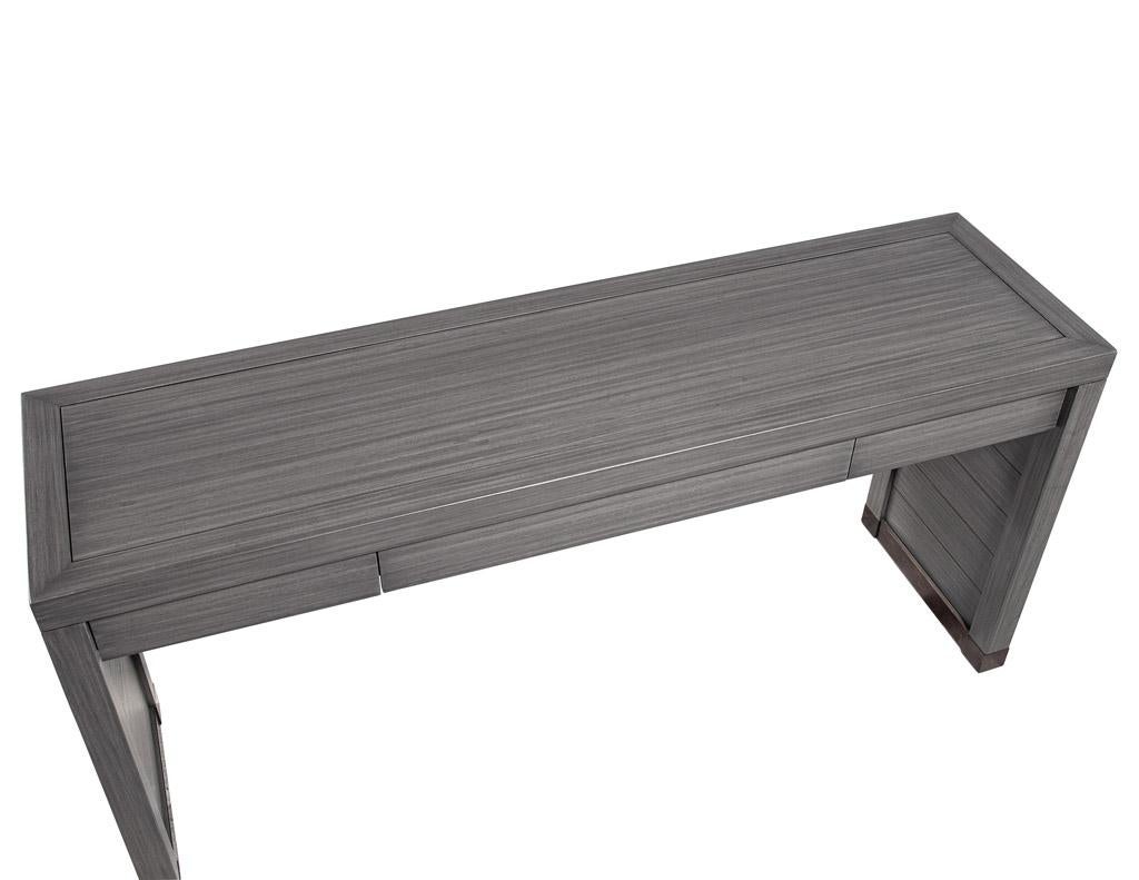 Modern Grey Console Table For Sale 1