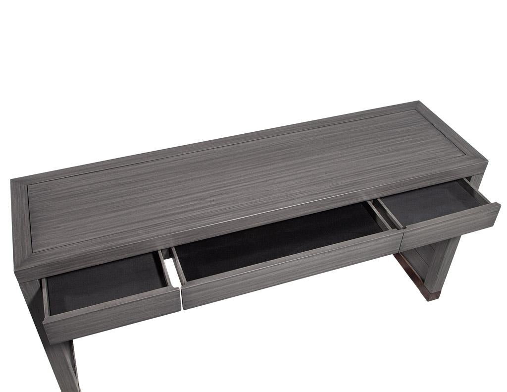 Modern Grey Console Table For Sale 3