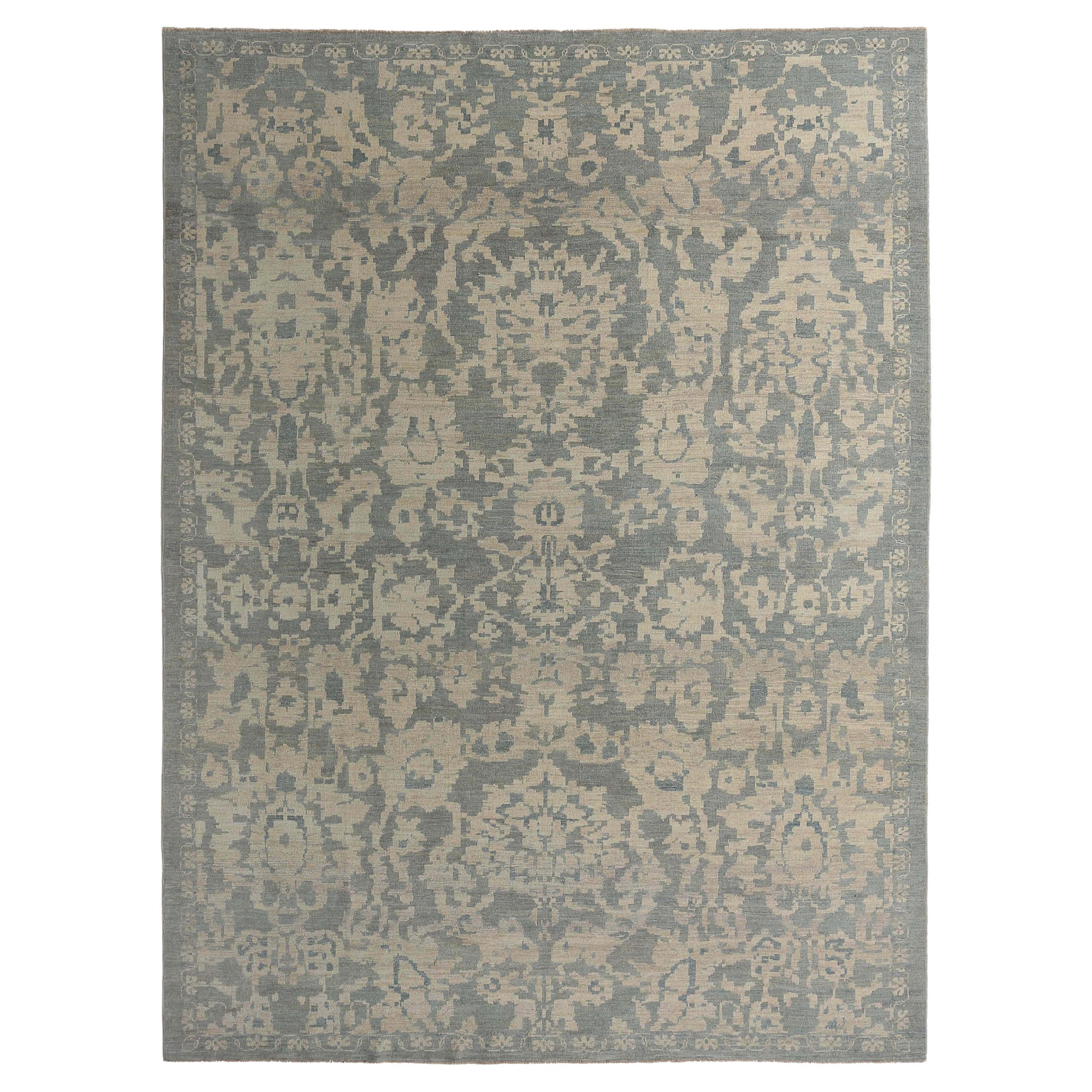 Modernes graues handgefertigtes Sultanabad im Angebot