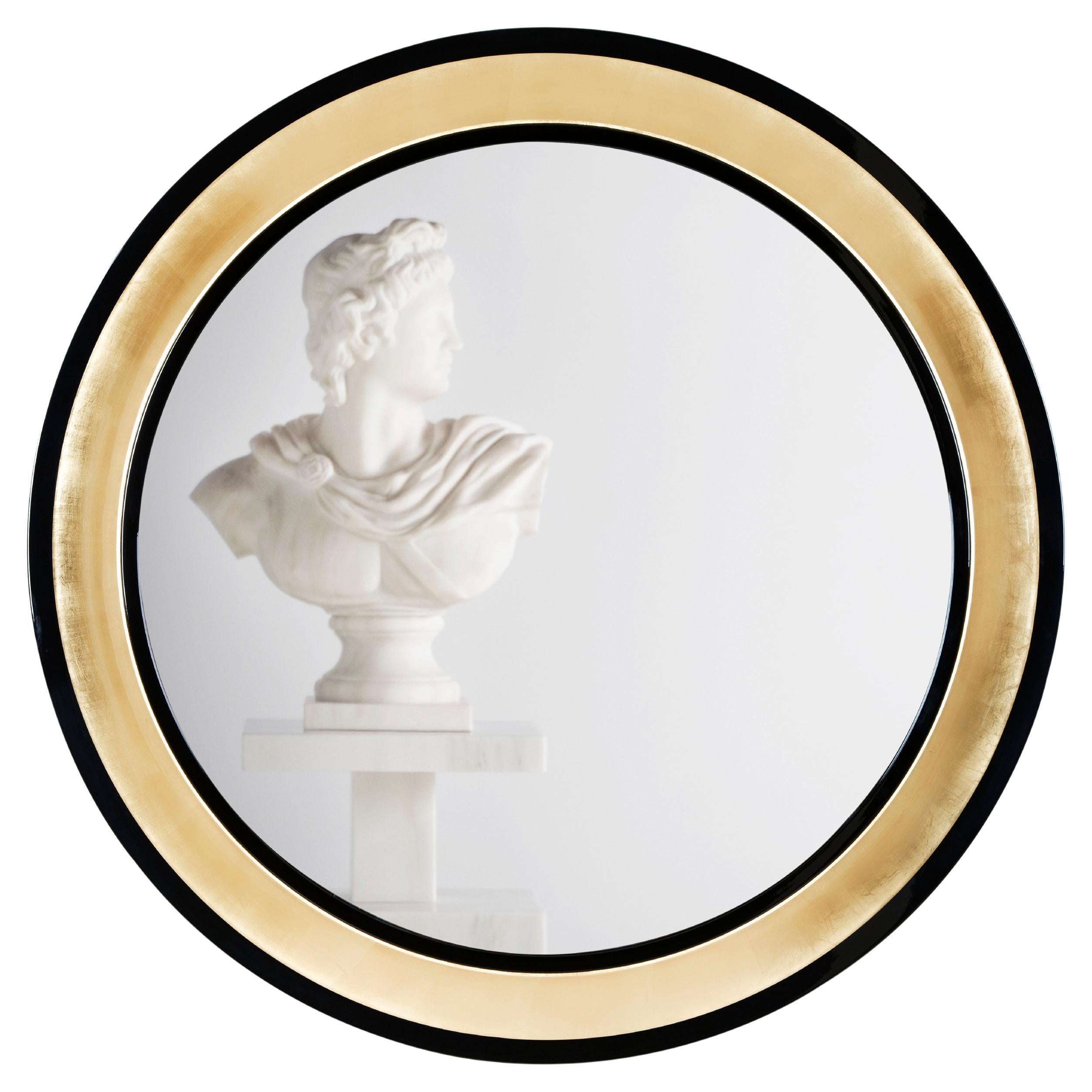 Modern Grifo Wall Mirror Gold Leaf Handmade in Portugal by Greenapple