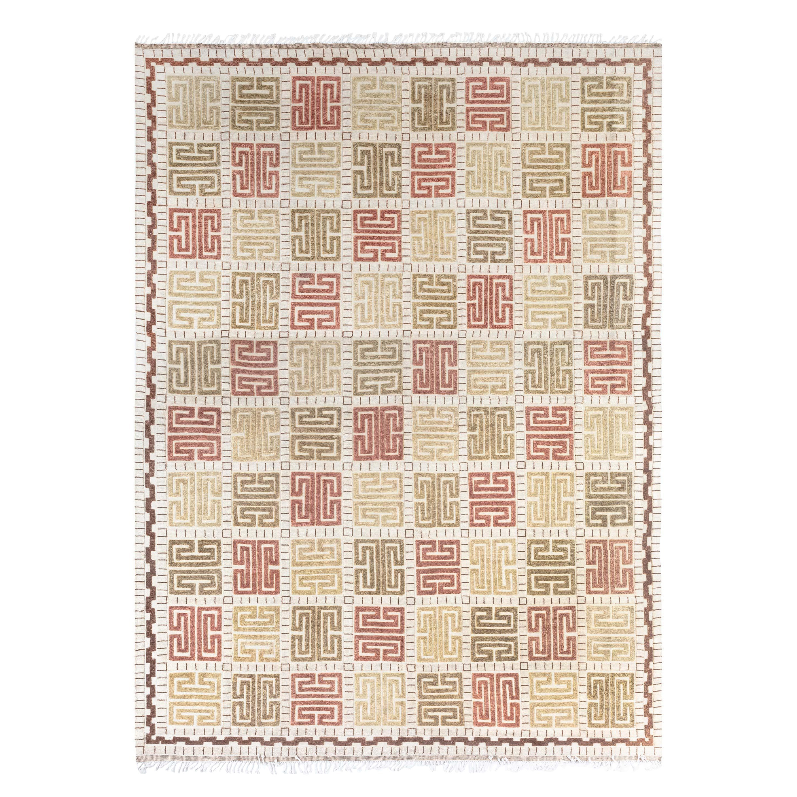 Modern Half Pile Swedish Rug by Doris Leslie Blau