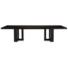 Davidson's Modern, Rectangular Hamilton Dining Table in a Sycamore Black Wood