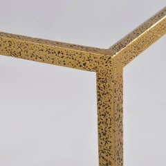 Modern Hammered Rectangular Side Table
