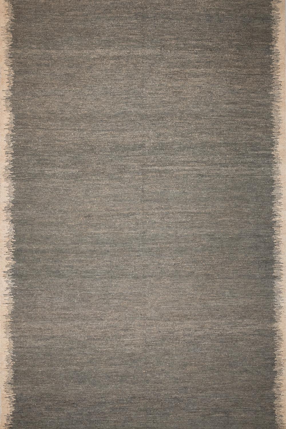 Modern Hand Braided Jute Carpet Rug in Grey&Ivory degraded Shades In New Condition For Sale In Madrid, ES