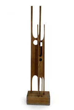Sculpture moderne en bois sculptée à la main