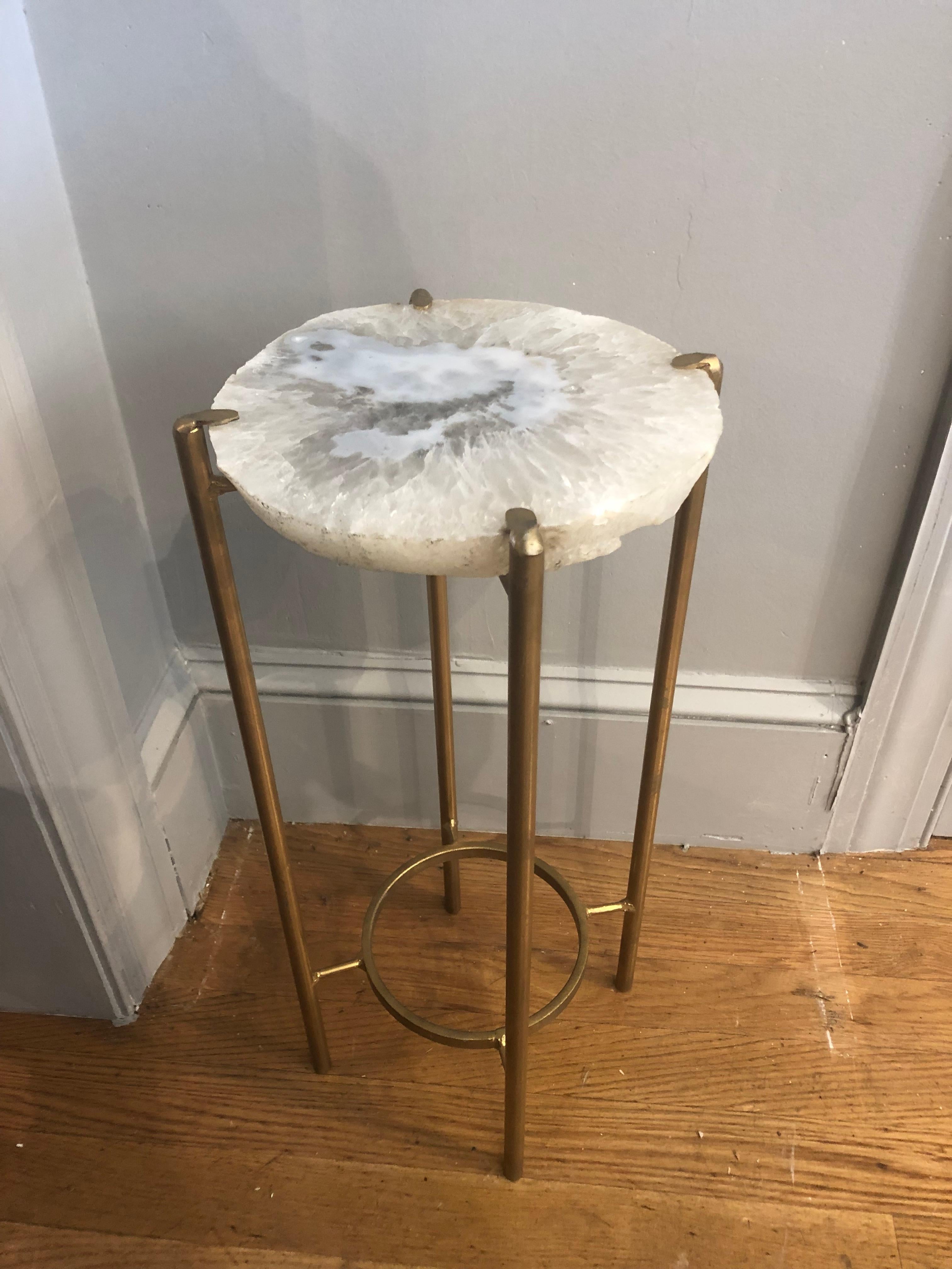 Modern Handcrafted Drinks Table In New Condition In Middleburg, VA
