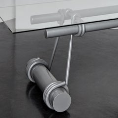 Hand Forged Glass and Steel Table by Tessa Koot & Ward Wijnant