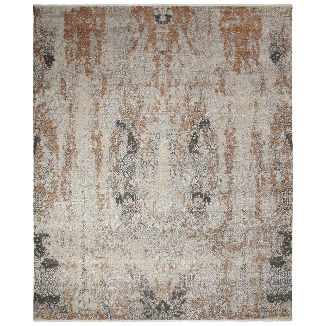 MidCentury Modern Tufenkian Tibetan 100 Wool HandKnotted Area Rug at