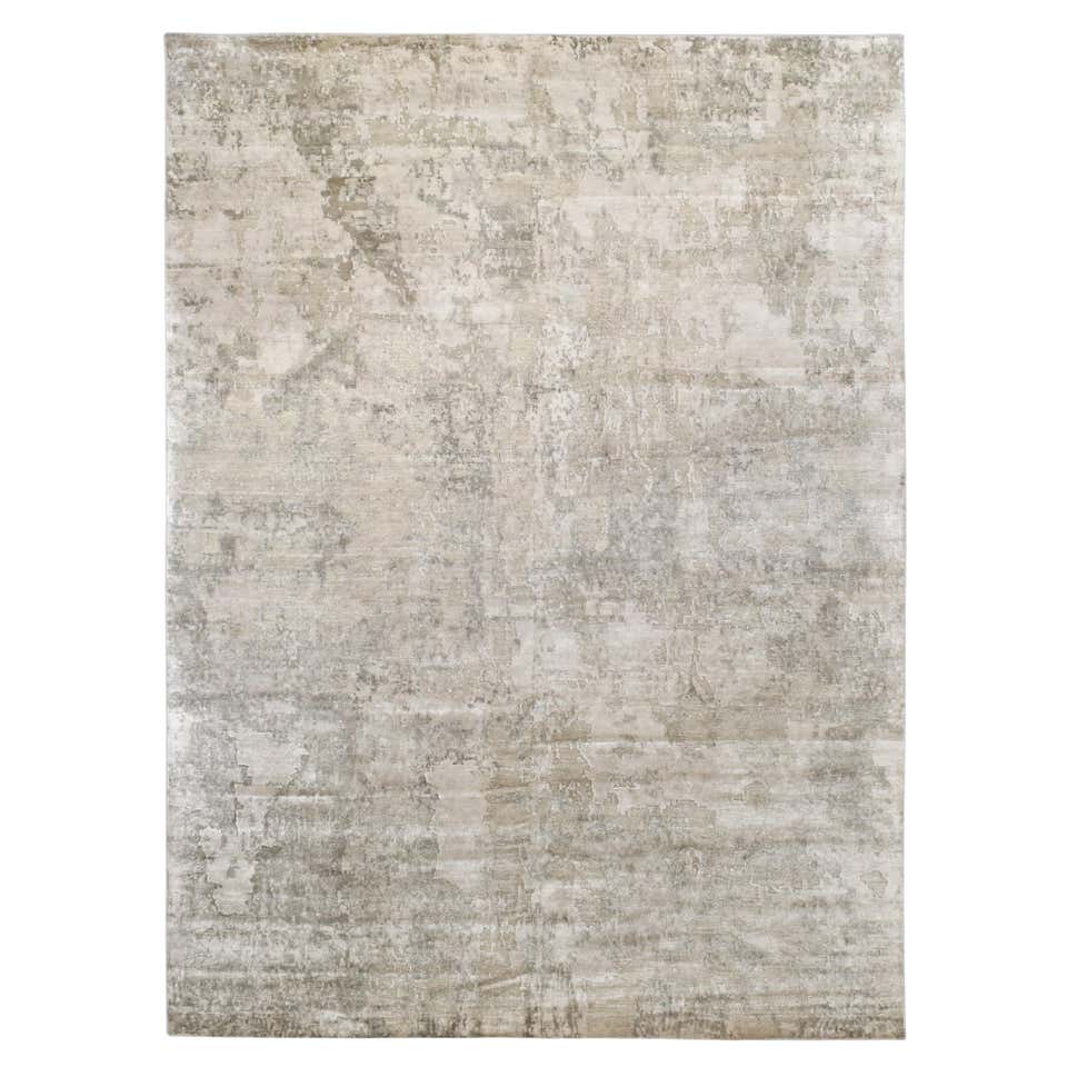 Mehraban Modern Design Bamboo Silk and Wool Ribbed Rug VITA For Sale at ...