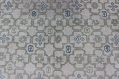 Keivan Woven Arts Hand-Knotted Khotan Rug in Wool with All-Over Design