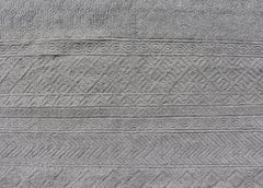 Modern Tribal Oushak Rug by Keivan Woven Arts, Hand-Knotted Wool 6'0 x 9'0