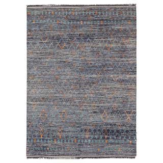 Modern Moroccan Area Rug, Preppy Argyle Meets Boho Chic For Sale at ...