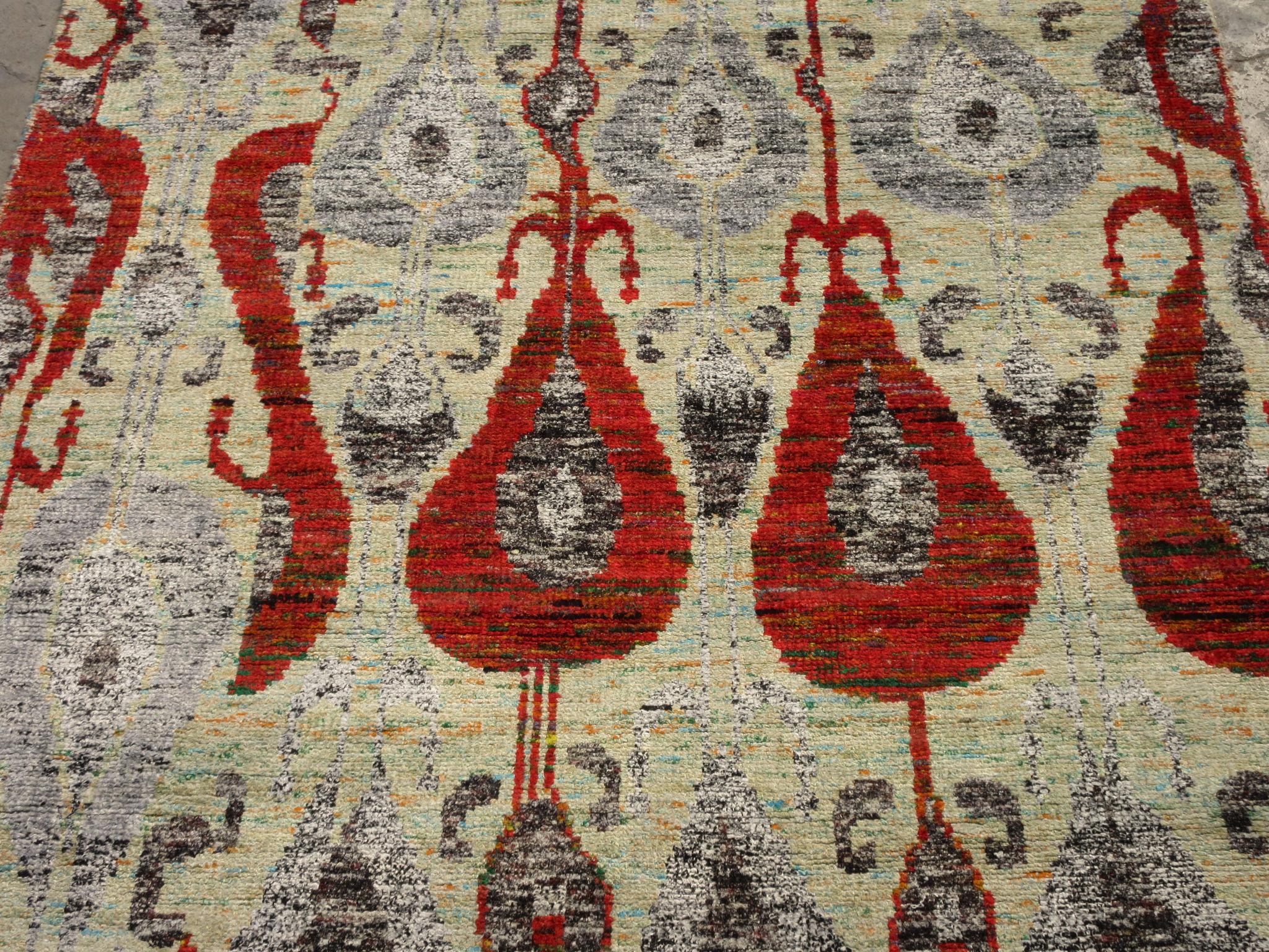 Indian Modern Hand-Knotted Silk For Sale