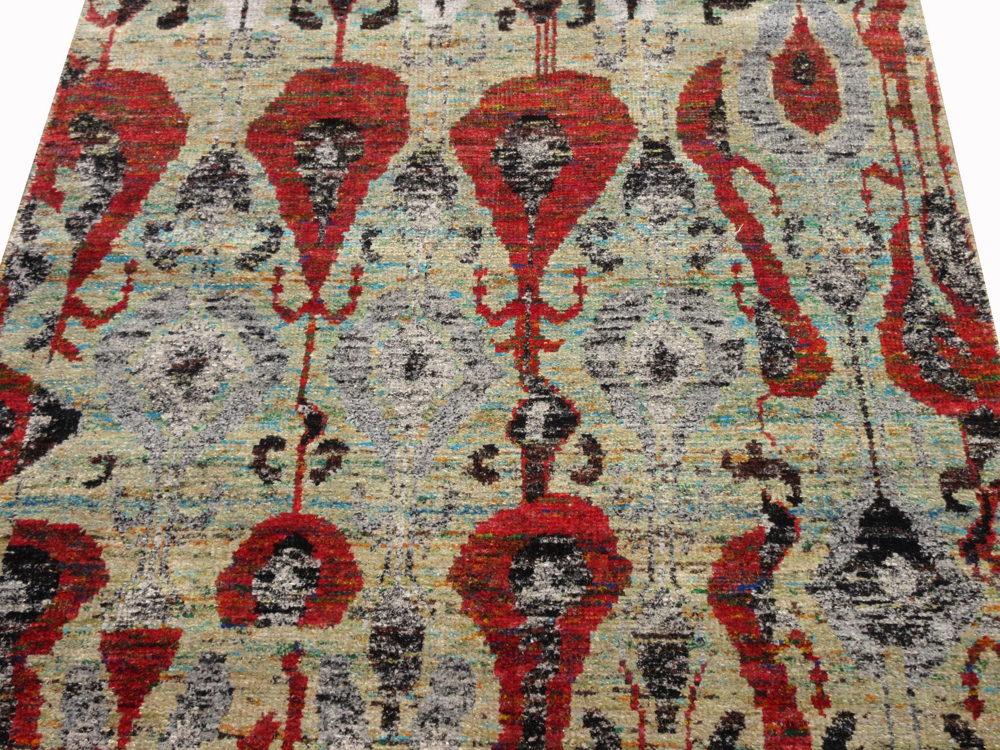 Indian Modern Hand-Knotted Silk For Sale