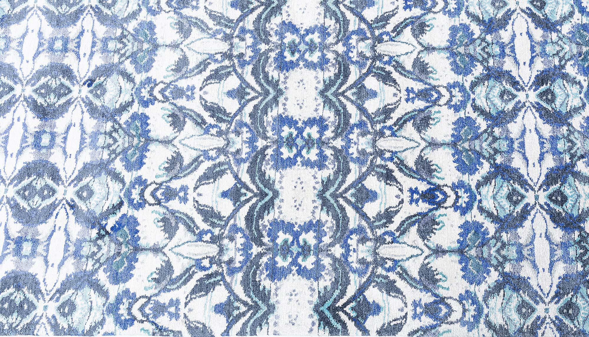 Tibétain Tapis moderne en soie nouée à la main par Doris Leslie Blau en vente