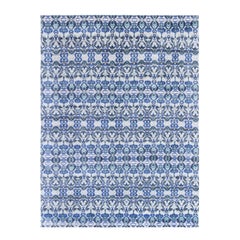 Modern Hand-Knotted Silk Rug by Doris Leslie Blau
