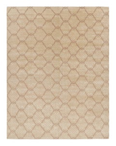 Rug & Kilim’s Modern Transitional Geometric Beige-Brown Rug
