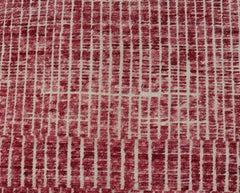 Modern Tribal Moroccan Rug with Geometric Design in Raspberry-Red
