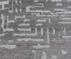 Modern Hand Knotted Wool Area Rug by Keivan Woven Arts 5'8 x 8'5