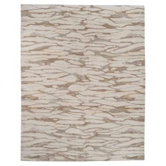 By Design Modern Rugs en laine et soie noués à la main, 8' x 10', Népal, Organic Design