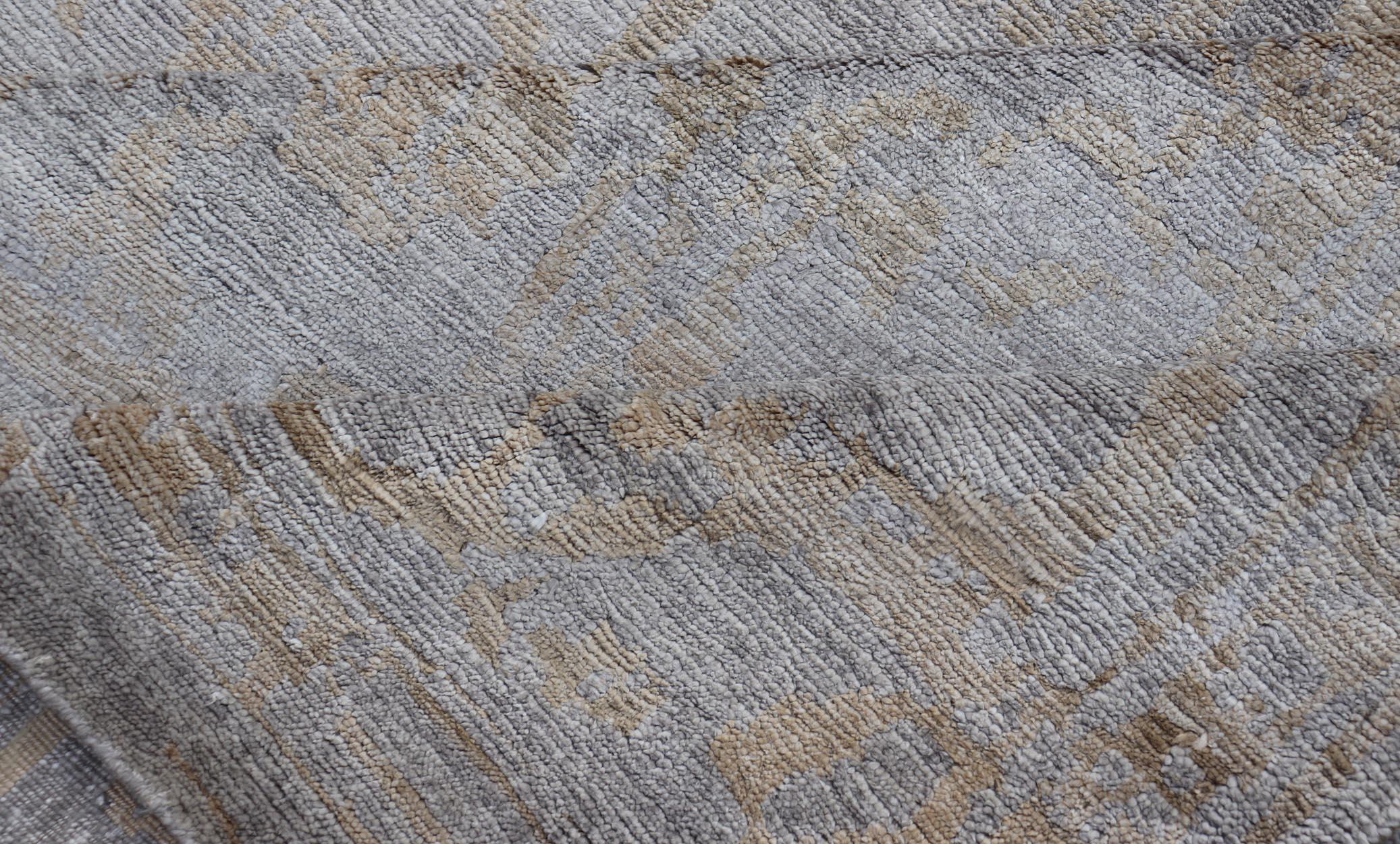 Modern Hand-Knotted Silk Tibetan Rug by Keivan Woven Arts  8'8 x 11'6 For Sale 8